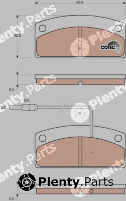 TRW GDB1679 — Brake Pad Set, disc brake COTEC