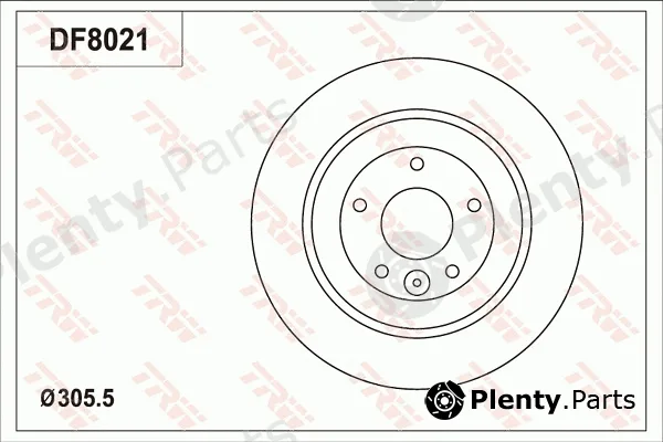 TRW DF8021 — Brake Disc