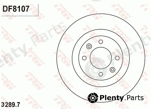 TRW DF8107 — Brake Disc