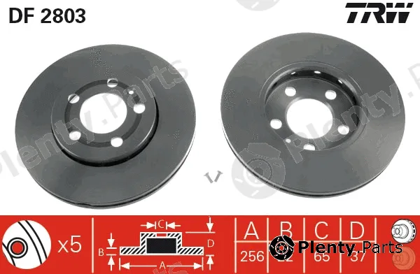 TRW DF2803 — Brake Disc