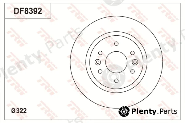 TRW DF8392S — Brake Disc