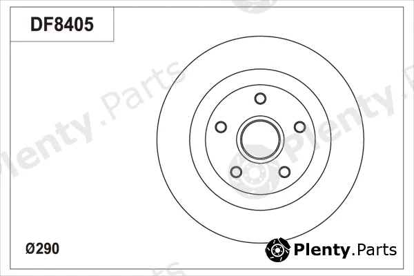 TRW DF8405BS — Brake Disc