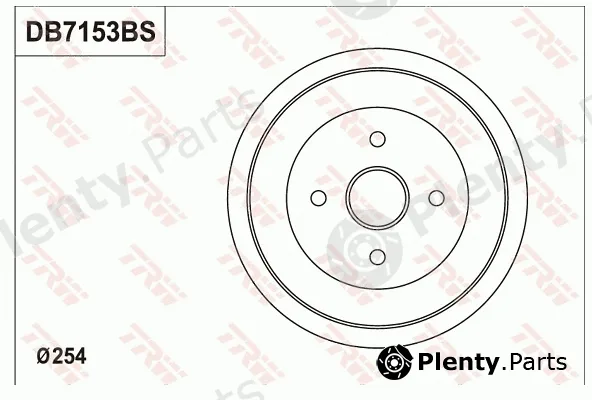 TRW DB7153BS — Brake Drum