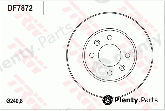 TRW DF7872 — Brake Disc