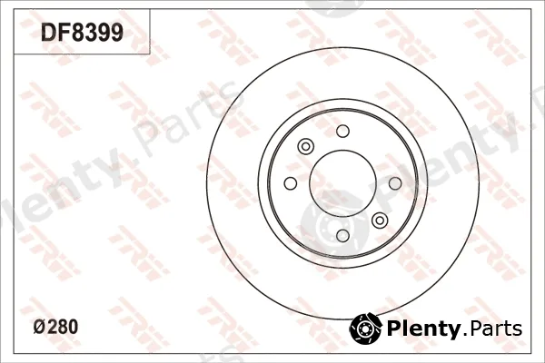 TRW DF8399S — Brake Disc