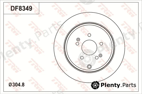 TRW DF8349S — Brake Disc