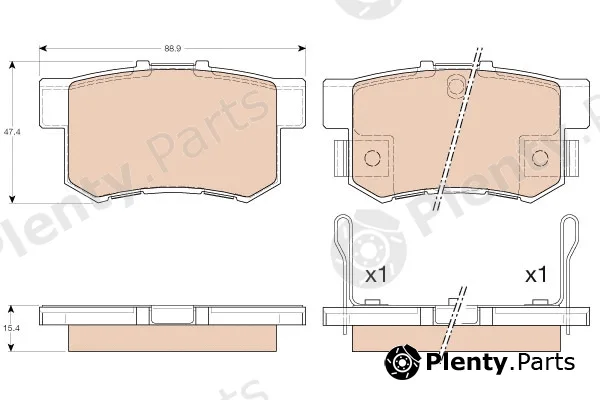 TRW GDB3175 — Brake Pad Set, disc brake COTEC