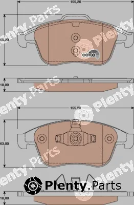 TRW GDB1790 — Brake Pad Set, disc brake COTEC