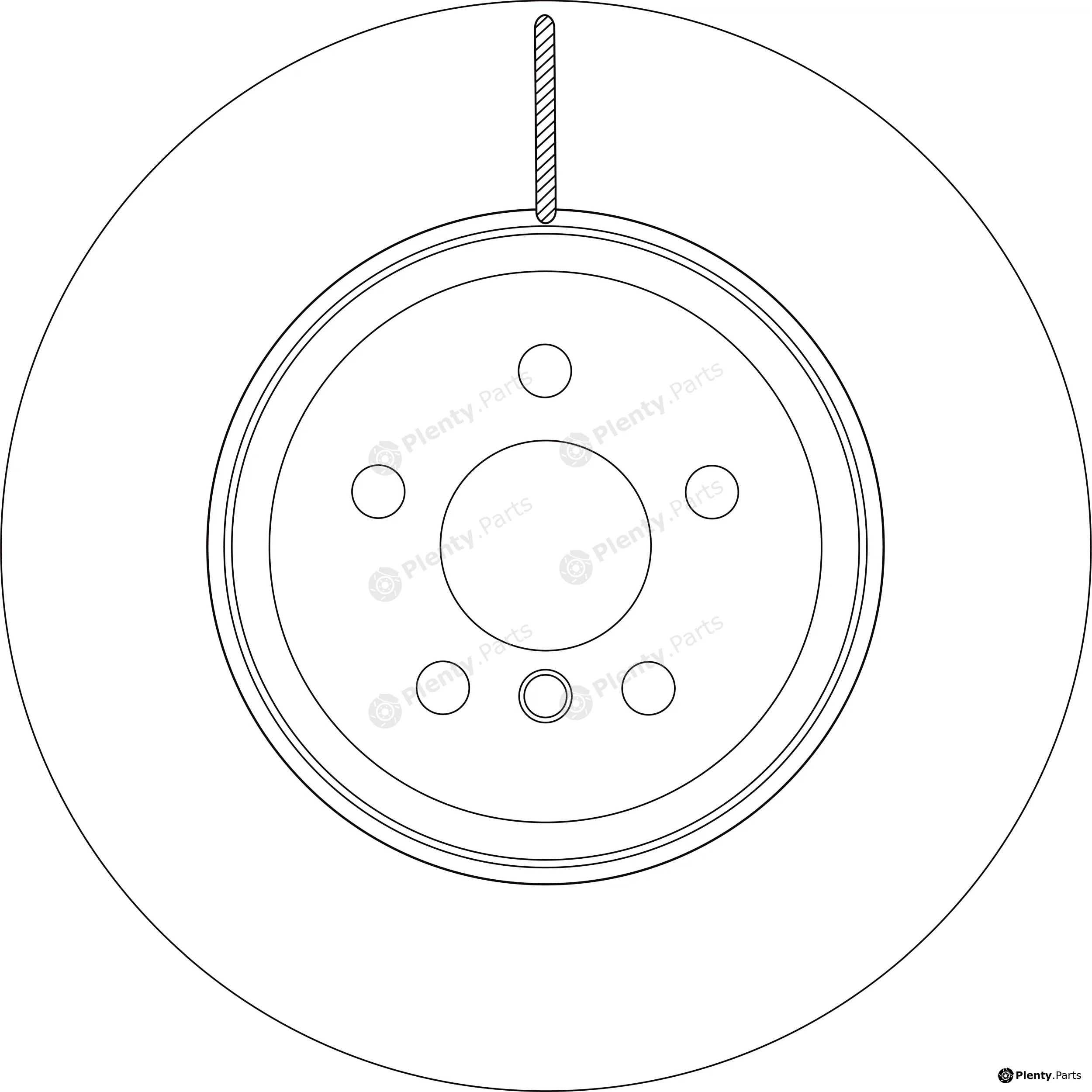 TRW DF8647S — Brake Disc