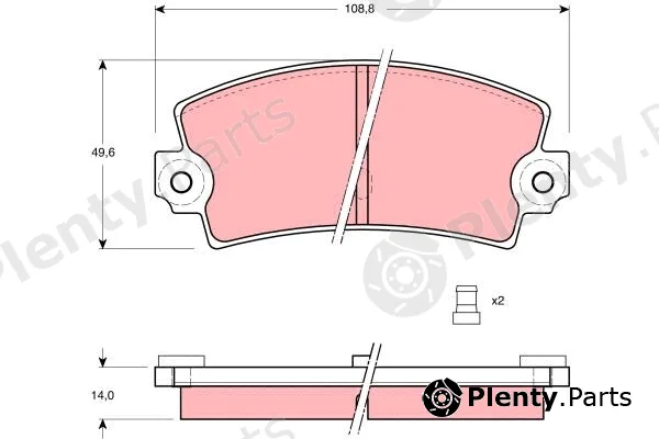 TRW GDB149 — Brake Pad Set, disc brake