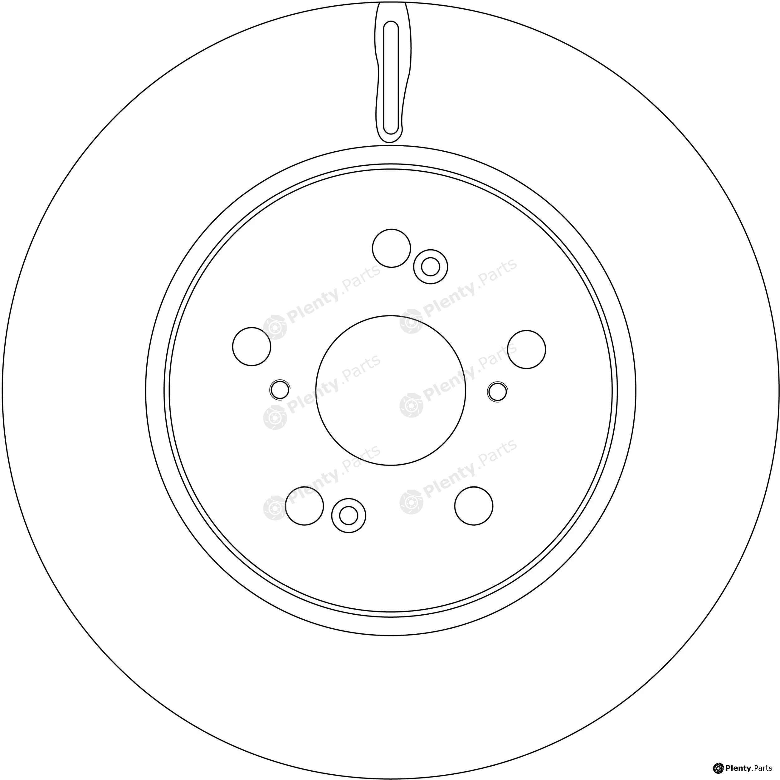 TRW DF8586S — Brake Disc