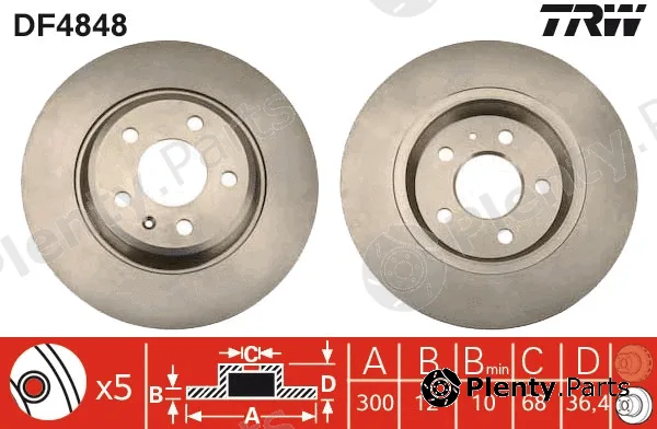 TRW DF4848 — Brake Disc