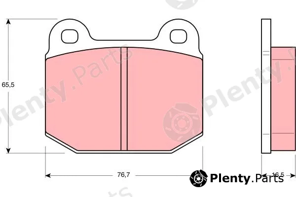 TRW GDB611 — Brake Pad Set, disc brake