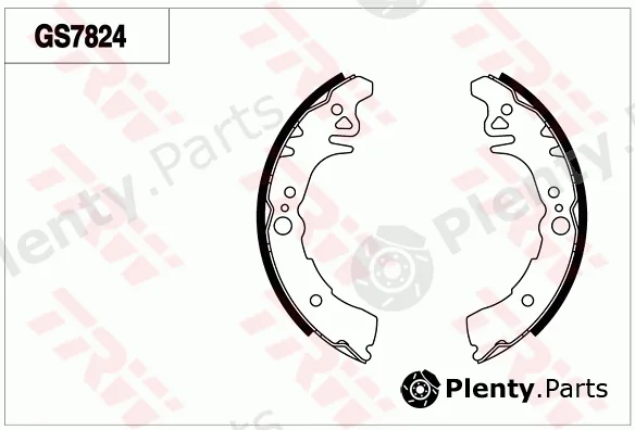 TRW GS7824 — Brake Shoe Set
