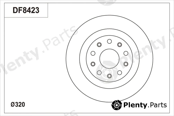 TRW DF8423S — Brake Disc