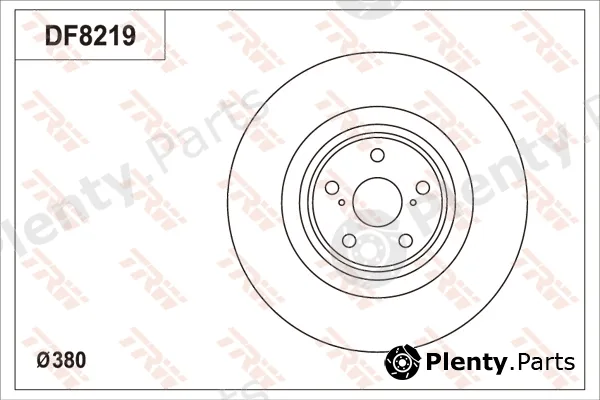 TRW DF8219S — Brake Disc