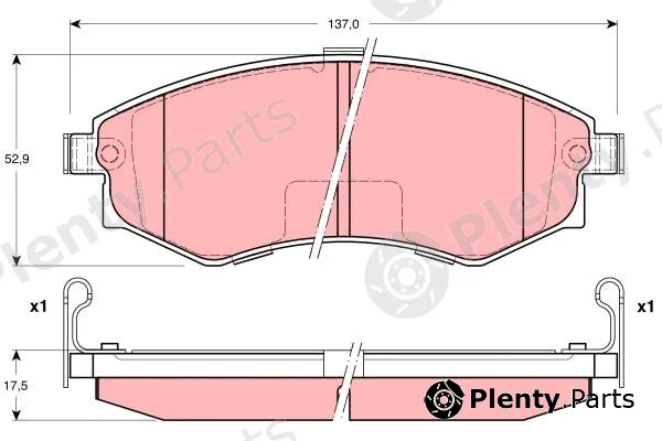 TRW GDB3211 — Brake Pad Set, disc brake