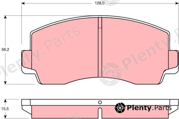 TRW GDB828 — Brake Pad Set, disc brake