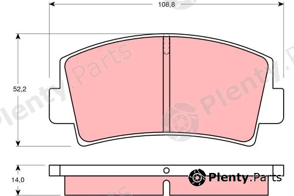 TRW GDB139 — Brake Pad Set, disc brake
