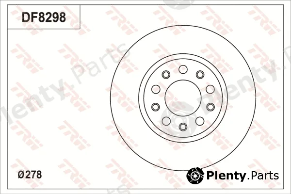 TRW DF8298S — Brake Disc