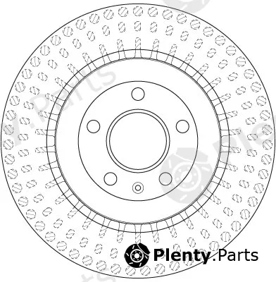 TRW DF6175S — Brake Disc