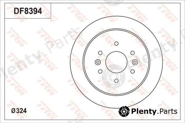 TRW DF8394S — Brake Disc