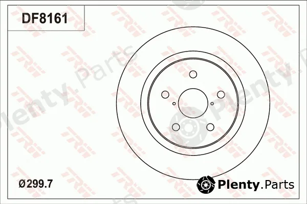 TRW DF8161S — Brake Disc