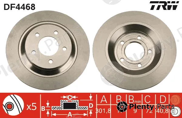 TRW DF4468 — Brake Disc