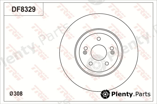 TRW DF8329S — Brake Disc