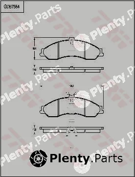 TRW GDB7584 — Brake Pad Set, disc brake
