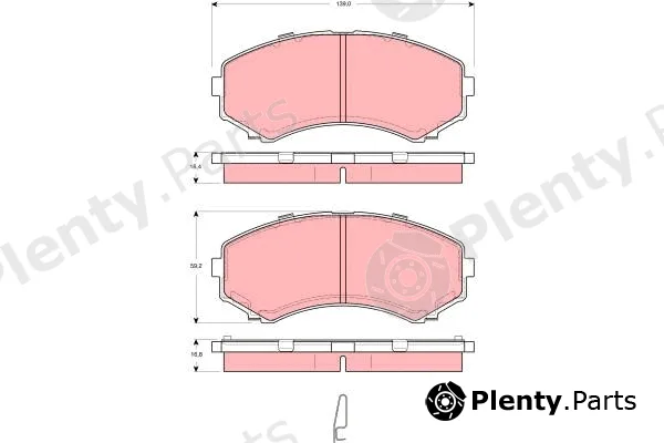 TRW GDB3254 — Brake Pad Set, disc brake