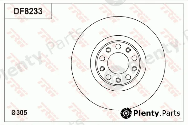 TRW DF8233S — Brake Disc