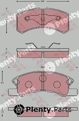 TRW GDB7114AT — Brake Pad Set, disc brake ATEC