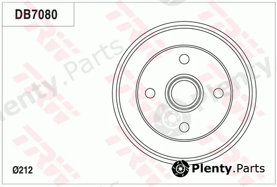 TRW DB7080 — Brake Drum