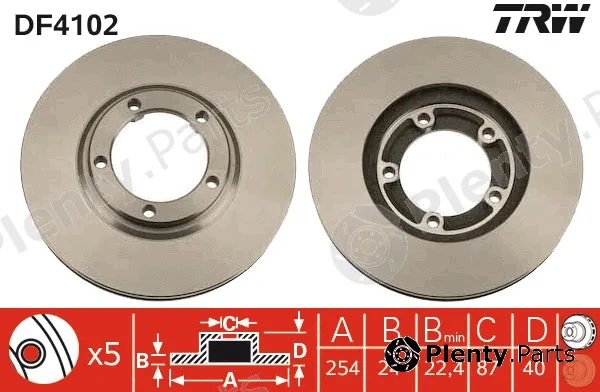 TRW DF4102 — Brake Disc