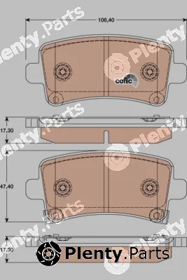 TRW GDB1784 — Brake Pad Set, disc brake COTEC
