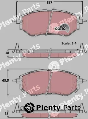 TRW GDB3372 — Brake Pad Set, disc brake COTEC