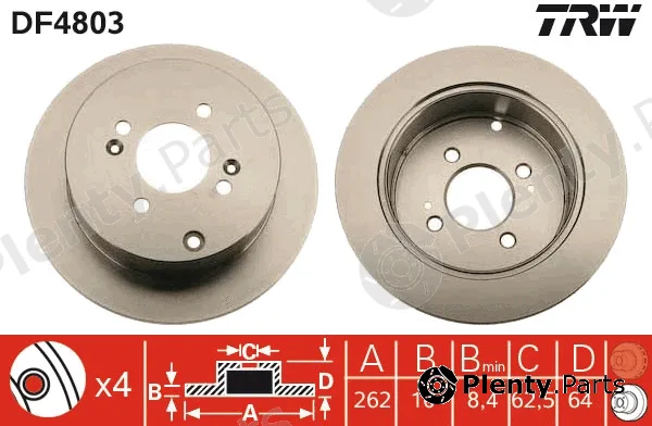 TRW DF4803 — Brake Disc