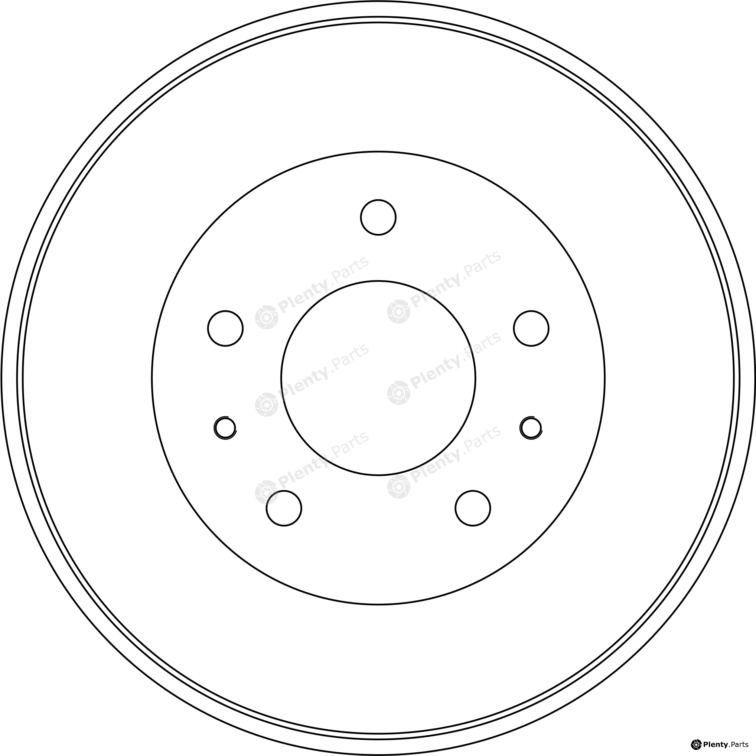 TRW DB7257 — Brake Drum