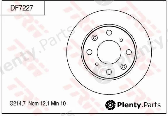 TRW DF7227 — Brake Disc