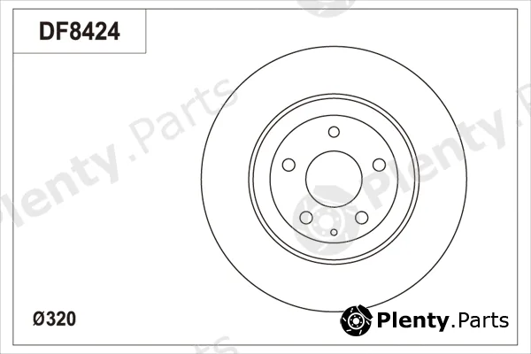TRW DF8424S — Brake Disc