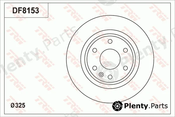 TRW DF8153S — Brake Disc