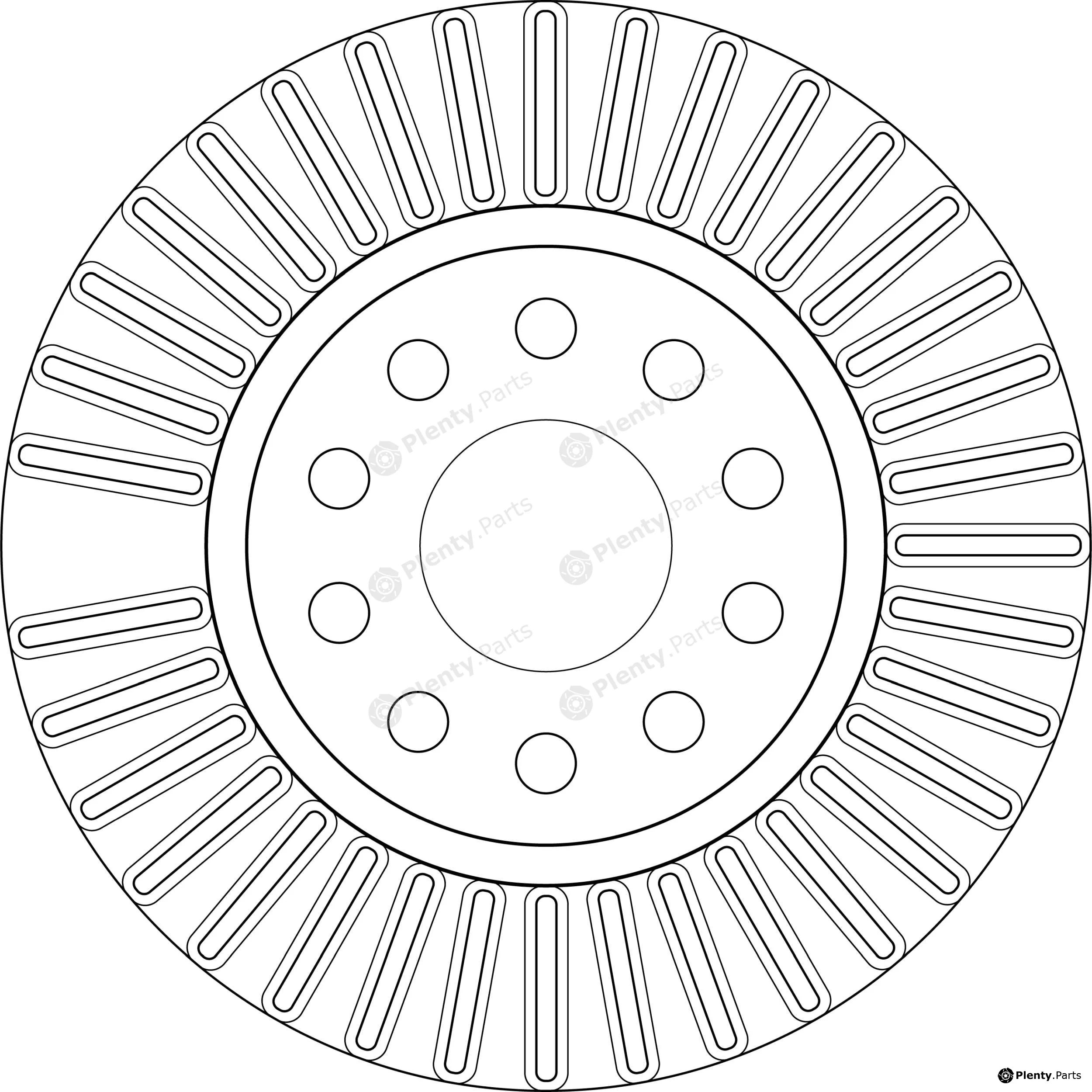 TRW DF8628S — Brake Disc