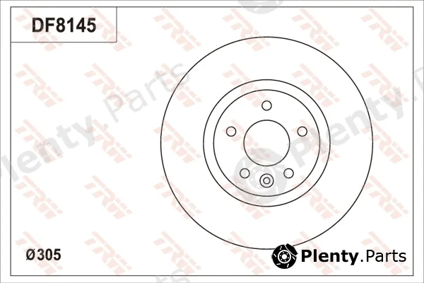 TRW DF8145S — Brake Disc