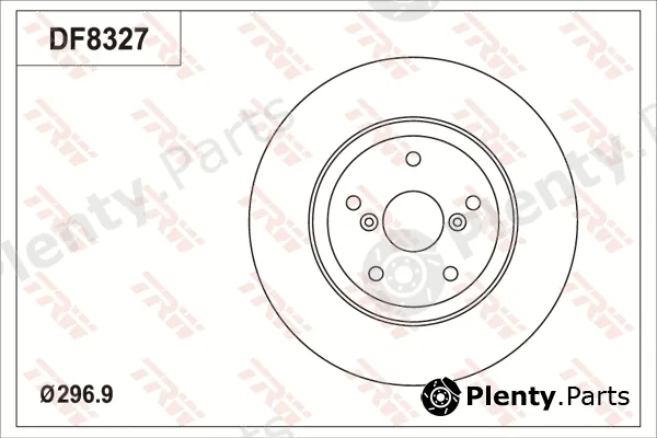 TRW DF8327S — Brake Disc