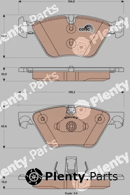 TRW GDB1882 — Brake Pad Set, disc brake COTEC