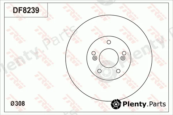 TRW DF8239S — Brake Disc