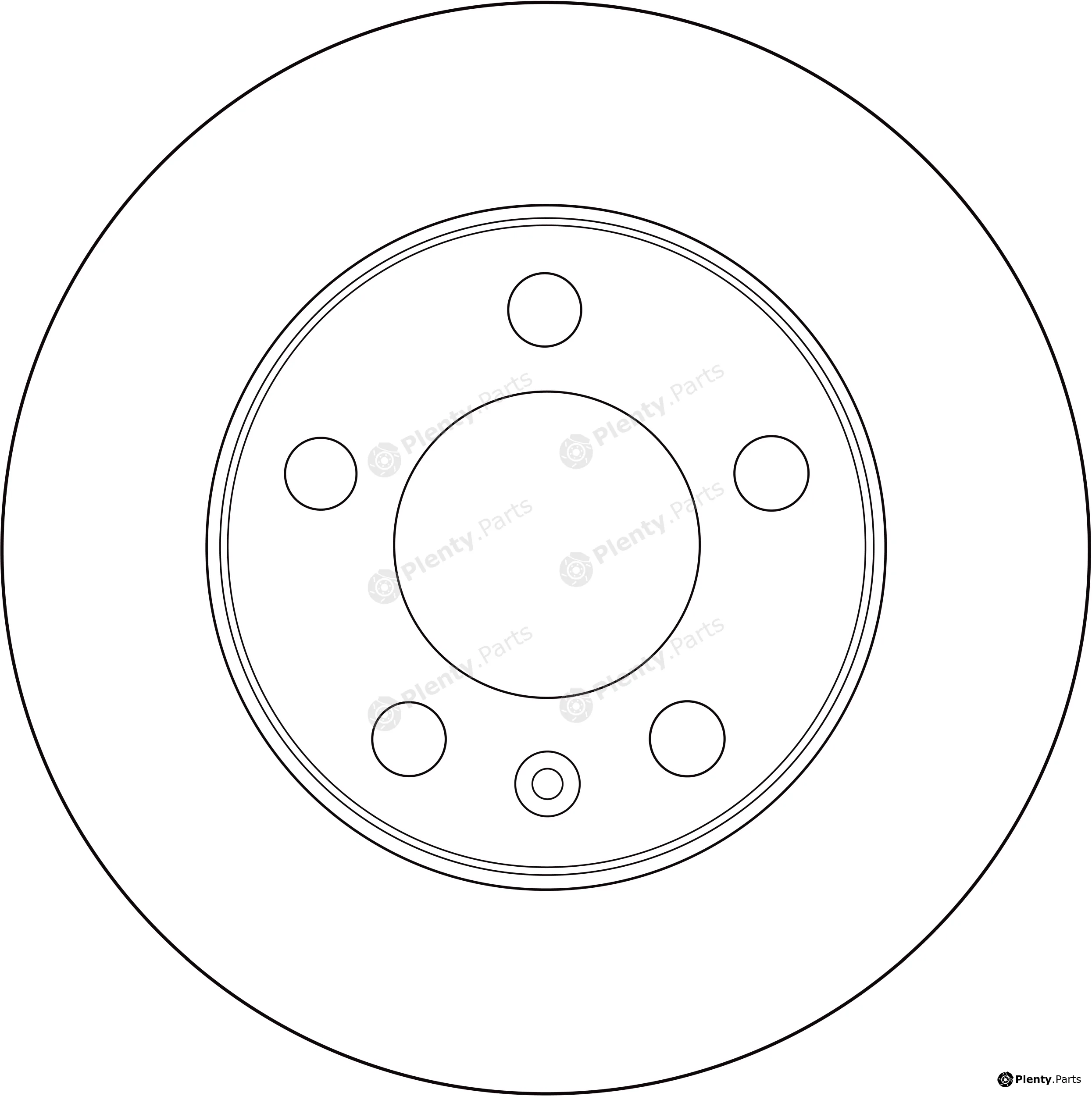 TRW DF8658S — Brake Disc