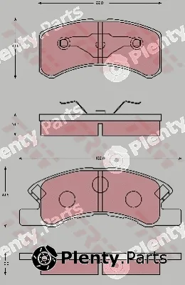 TRW GDB7114 — Brake Pad Set, disc brake