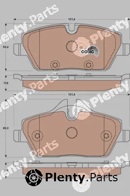 TRW GDB1870 — Brake Pad Set, disc brake COTEC